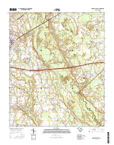 Bishopville East 2017 topographic map thumbnail