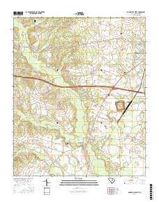 Bishopville West 2017 topographic map thumbnail
