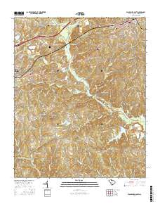 Blacksburg South 2017 topographic map thumbnail