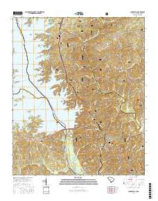 Clarks Hill 2017 topographic map thumbnail