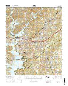 Clemson 2017 topographic map thumbnail