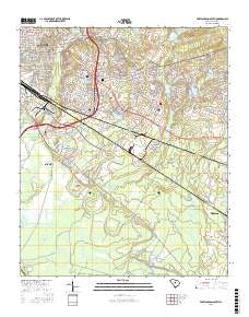 Fort Jackson South 2017 topographic map thumbnail