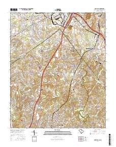 Fort Mill 2017 topographic map thumbnail
