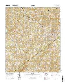 Honea Path 2017 topographic map thumbnail