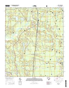 Huger 2017 topographic map thumbnail