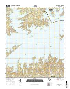 Lake Murray East 2017 topographic map thumbnail