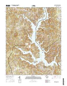 Lake Wylie 2017 topographic map thumbnail