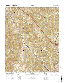 Laurens North 2017 topographic map thumbnail