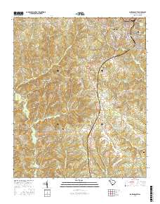 Laurens South 2017 topographic map thumbnail