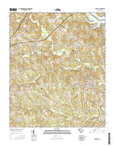 Ninety Six 2017 topographic map thumbnail
