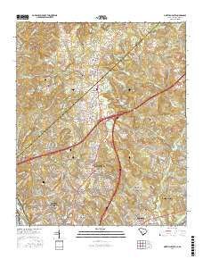 North Augusta 2017 topographic map thumbnail