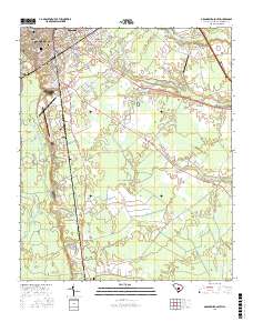 Orangeburg South 2017 topographic map thumbnail