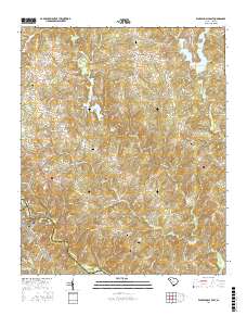 Ware Shoals East 2017 topographic map thumbnail