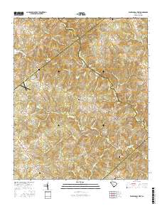 Ware Shoals West 2017 topographic map thumbnail