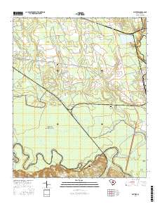 Wateree 2017 topographic map thumbnail