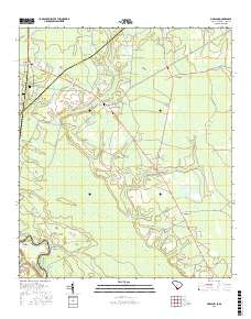 Pineland 2017 topographic map thumbnail