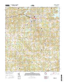 Hartwell 2017 topographic map thumbnail