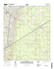 Hinesville 2017 topographic map thumbnail