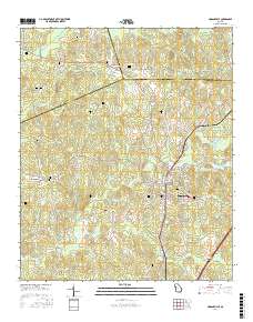 Hogansville 2017 topographic map thumbnail