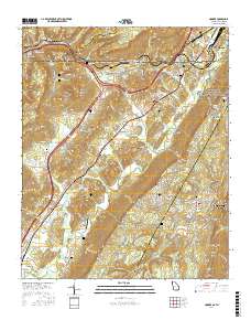 Hooker 2017 topographic map thumbnail