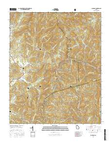 Jacks Gap 2017 topographic map thumbnail