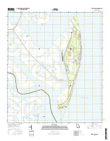 Jekyll Island 2017 topographic map thumbnail