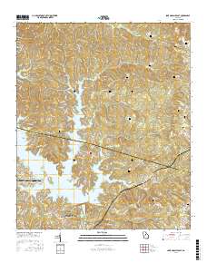 Lake Sinclair East 2017 topographic map thumbnail
