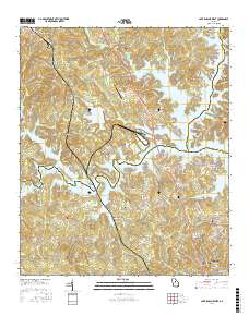 Lake Sinclair West 2017 topographic map thumbnail