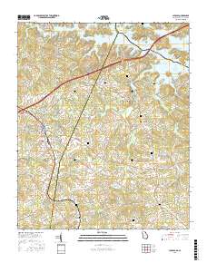 Lavonia 2017 topographic map thumbnail