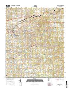Lawrenceville 2017 topographic map thumbnail