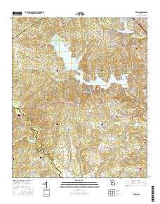 Lizella 2017 topographic map thumbnail