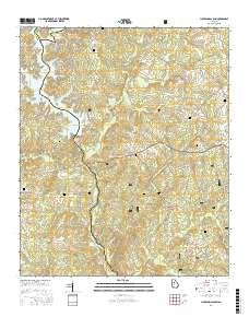 Lloyd Shoals Dam 2017 topographic map thumbnail