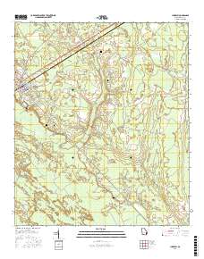 Ludowici 2017 topographic map thumbnail