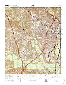 Macon West 2017 topographic map thumbnail