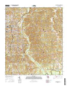 Milledgeville 2017 topographic map thumbnail
