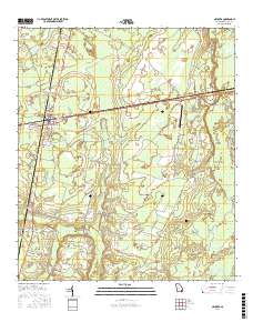 Nahunta 2017 topographic map thumbnail