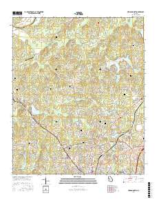 Newnan North 2017 topographic map thumbnail