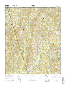Newnan SW 2017 topographic map thumbnail