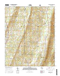 Nickajack Gap 2017 topographic map thumbnail