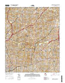 Northeast Atlanta 2017 topographic map thumbnail