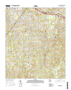 Porterdale 2017 topographic map thumbnail