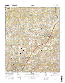 Roswell 2017 topographic map thumbnail