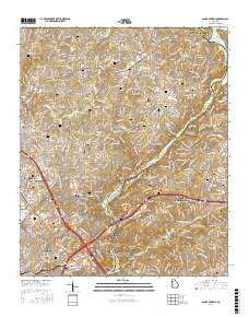 Sandy Springs 2017 topographic map thumbnail