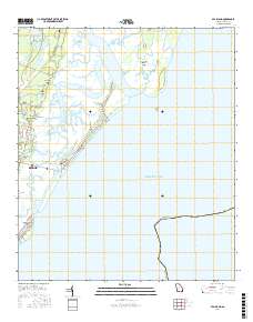 Sea Island 2017 topographic map thumbnail