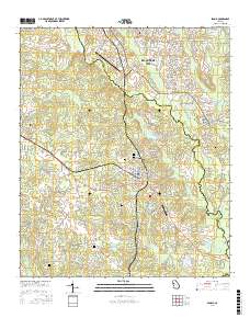 Senoia 2017 topographic map thumbnail