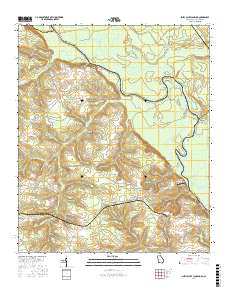 Shell Bluff Landing 2017 topographic map thumbnail