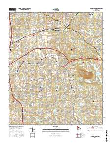 Stone Mountain 2017 topographic map thumbnail