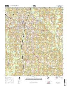 Swainsboro 2017 topographic map thumbnail
