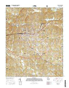 Toccoa 2017 topographic map thumbnail