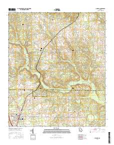 Unadilla 2017 topographic map thumbnail